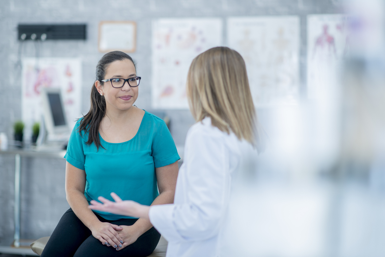 doctor explains varithena to patient