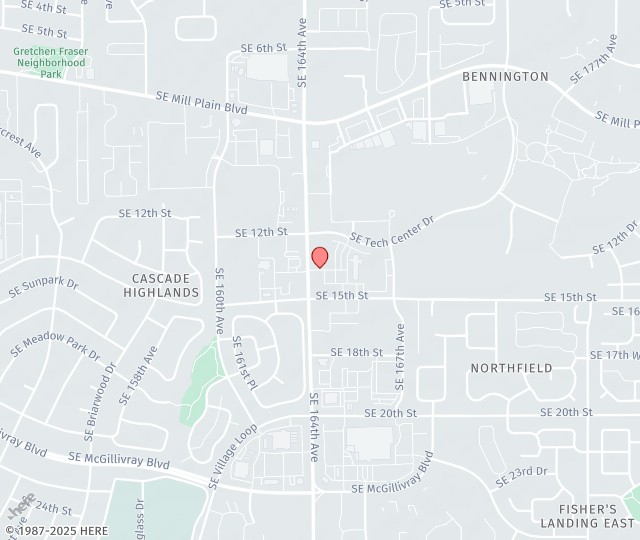 Location Map: 1405 SE 164th Ave Vancouver, WA 98683