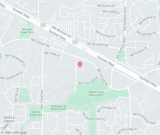 Location Map: 1700 NW 167th Pl Beaverton, OR 97006