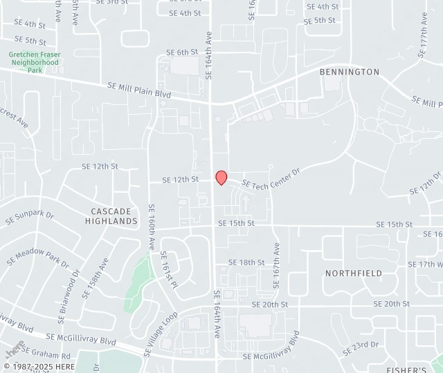 Location Map: 1405 SE 164th Ave Vancouver, WA 98683
